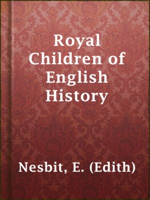 cover image of Royal Children of English History